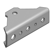 Slanted prop | galvanized | Adjusting range 210 cm - 371 cm